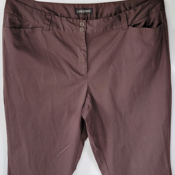 Lane Bryant Chocolate Slacks and Button Down Suitcoat with Pockets, EUC, sz 24 - Picture 5 of 13